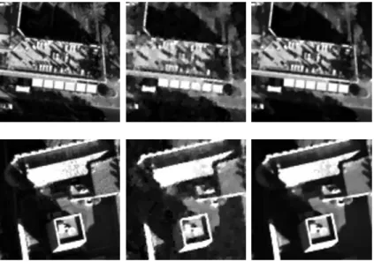 Fig. 4. Reconstruction results for the two acquisition techniques at a compression rate of 2.5 bits/pixel
