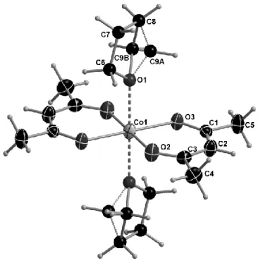 Figure 3.    Molecular structure of 7 at 160 K (50% probability ellipsoids).  