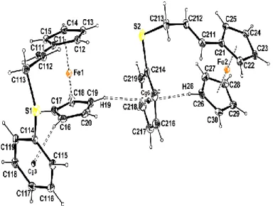 Figure 1. Molecular view of compound 2a with the atom labelling scheme. Ellipsoids are drawn  at the 50% probability level