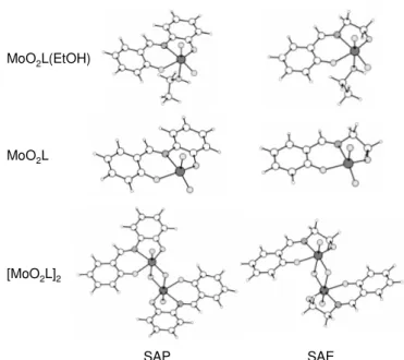 Table 3 – Calculated enthalpy changes (in kcal mol -1 ) for the SAP  and SAE systems 