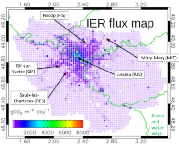 Figure 1. CO 2 emissions in the Île-de-France region according to the IER emission inventory