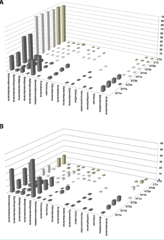 Figure 6 Comparative analysis of bacterial communities associated with three tissue categories of Porites lutea