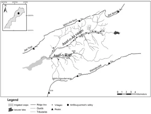 Fig.  1   Location of the A¨ıt Bougmez Valley (reproduced with permission of Sanae Hammi) 