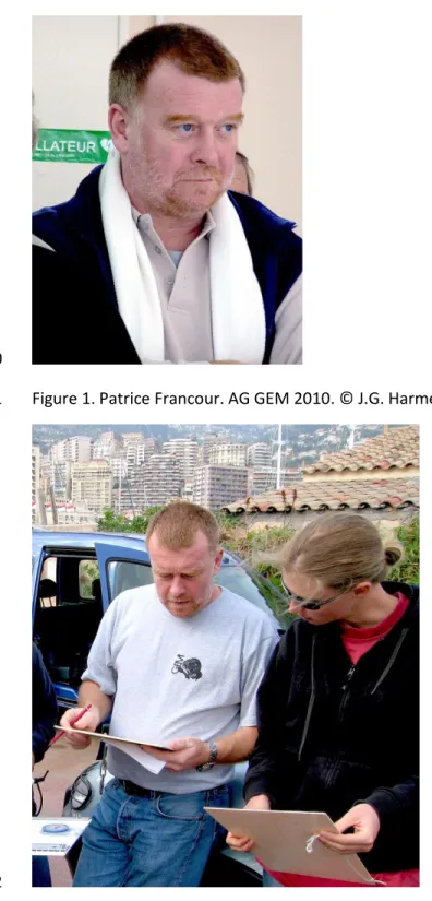 Figure 2. Patrice Francour talking with a student before fish monitoring. GEM Monaco 2006