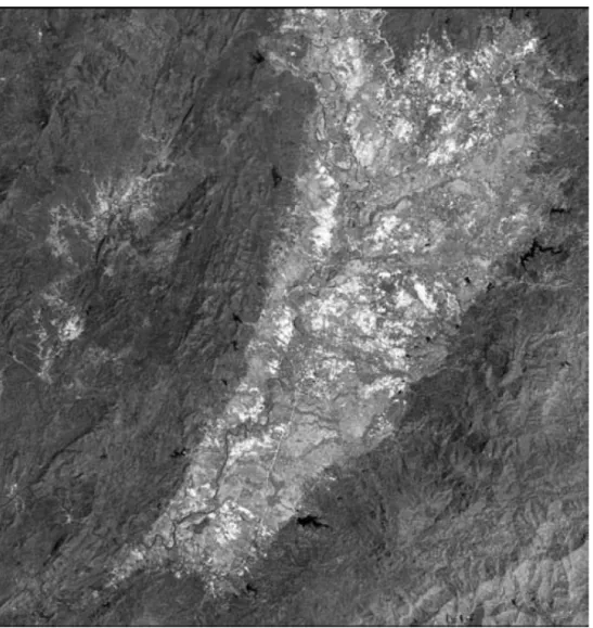 FIGURE 2. TERRA ASTER image. Phrae, Thailand 07/03/03 (False-color composition). 