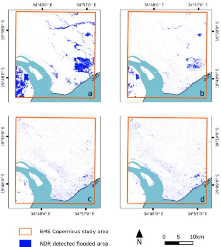 Table 5. Evolution of flooded area in Marsh Harbour between 2 and 14 September 2019. Data in  square kilometers