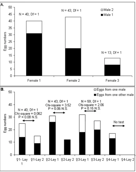 Table 2. Number of multiple inseminations in 27 female Aedes albopictus from La Reunion Island.