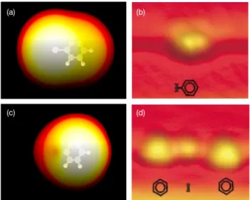 FIG. 6: (a) Side view and (b) top view of the optimized geometry of a bromobenzene molecule adsorbed on a Cu(111) surface