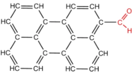 Figure 1: Chemical structures of 3-perylene carbaldehyde (PC) molecule