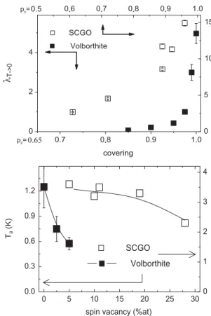 Fig. 3. Field dependence of the m þ disintegration asymmetry at base temperature T ¼ 20 mK in 2.5% Zn/Cu substituted volborthite.