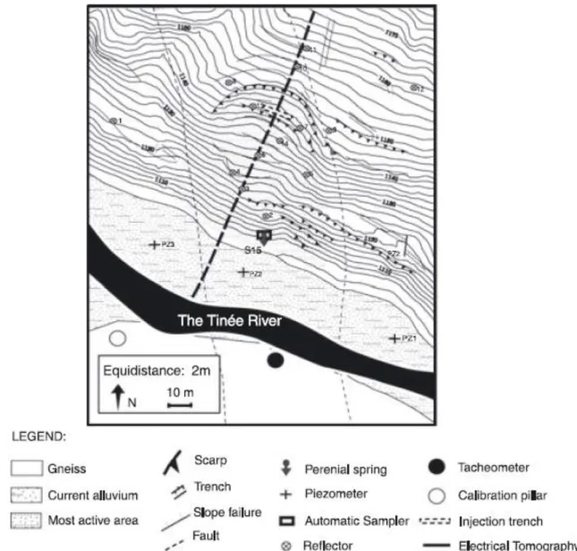 Table 1 Landslide geometrical characteristics 