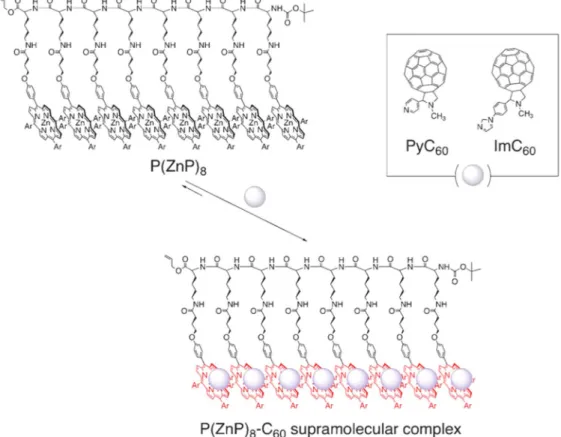 Table I. Formation constants (K), lifetimes and quantum yield of the CS state of the supramolecular complexes in PhCN at 298 K.