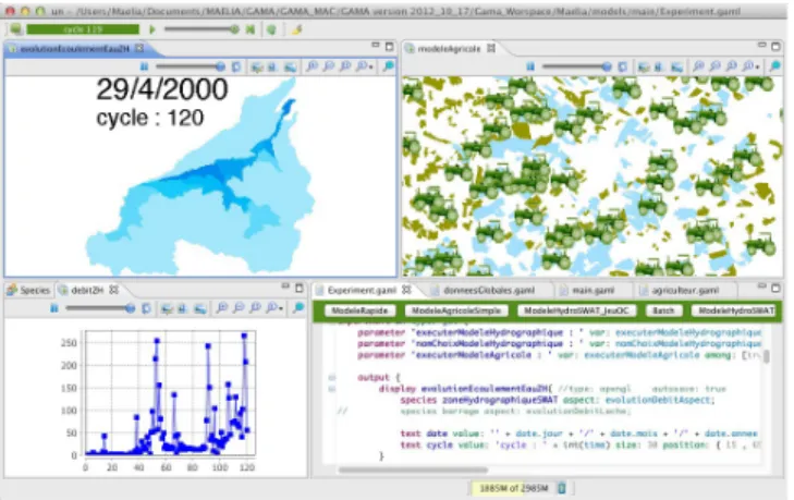 Figure 1: MAELIA simulation interface