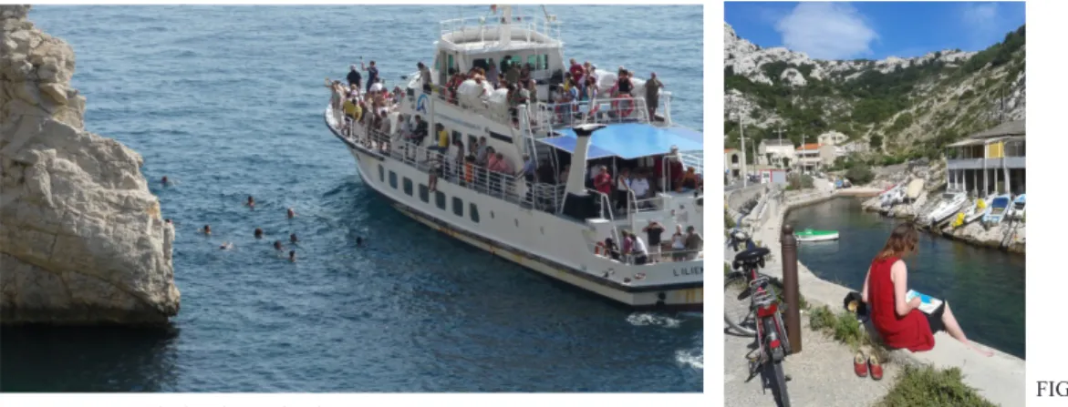FIGURE 4 – Tourist boating and swimmers (Cresp, 20120). FIGURE 5 – An 