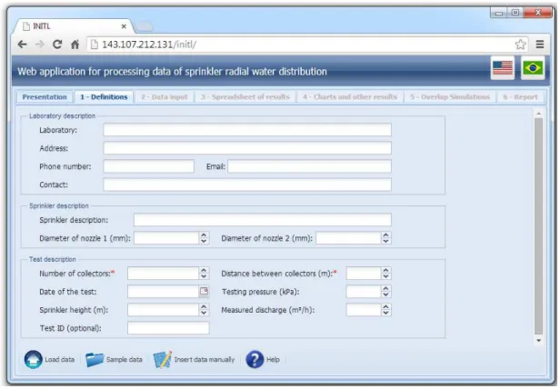 Fig. 2 INITL software sprinkler information window 