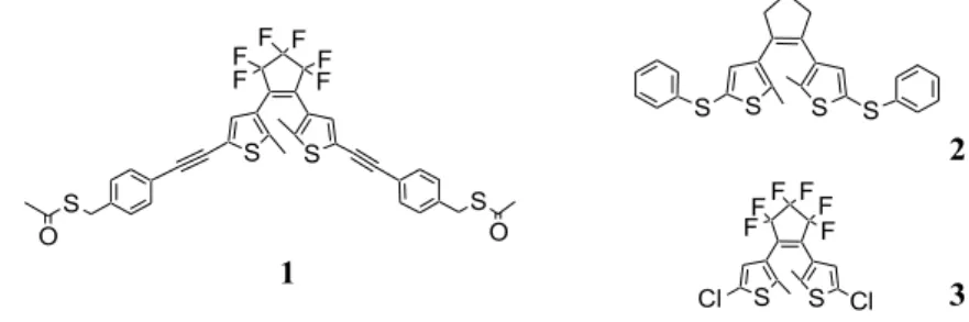 Figure 2 : compounds studied in the present article We wish here to present our preliminary results in this domain