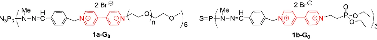 Figure 2. Small viologen dendrimers having anticancer properties. 