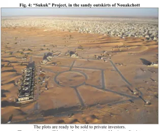 Fig. 4: “Sukuk” Project, in the sandy outskirts of Nouakchott 