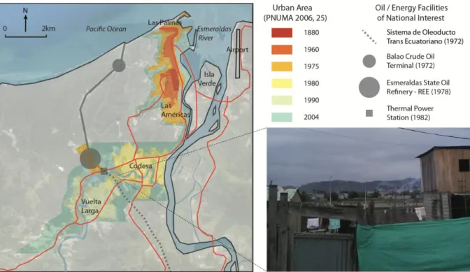 Figure 2: Historical intensity map for Ecuador and uneven distribution of intensity reports 