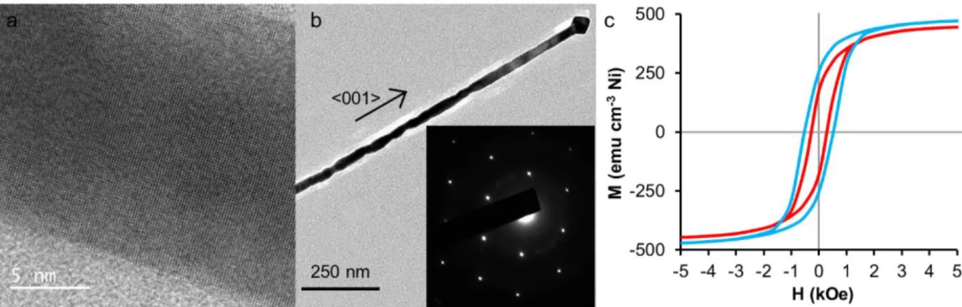 Figure 3. (a) High resolution transmission electron microscopy image showing the continuity of 