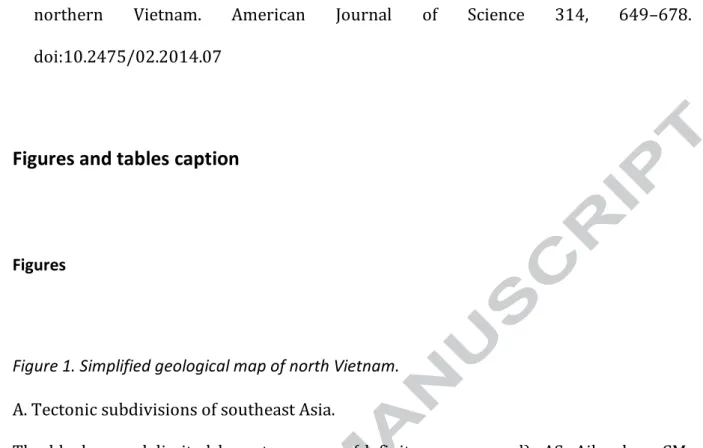Figure 1. Simplified geological map of north Vietnam. 