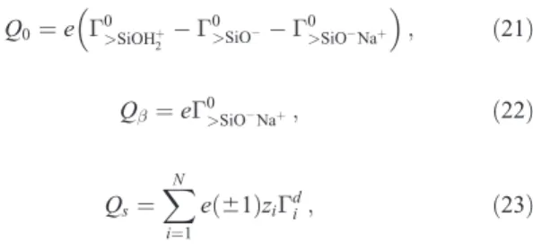 Table 1. Equilibrium Constants for Surface Complexes a