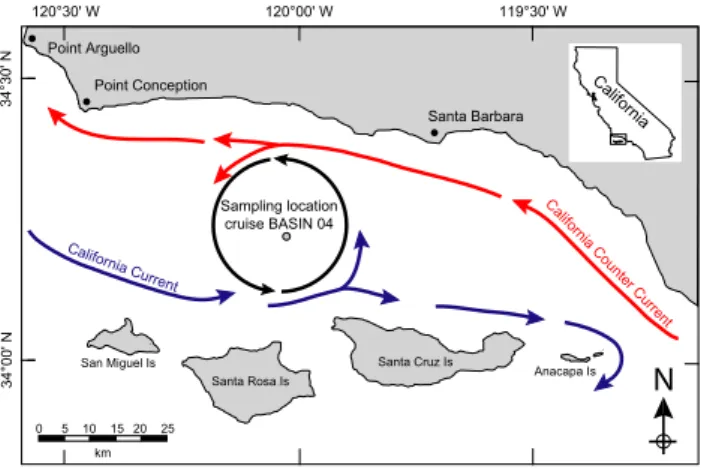 Fig. 1. Sampling location of multicore 1MC-3 during cruise BASIN 2004 (34 ◦ 13.41 0 N, 12 ◦ 01.53 0 W; water depth: 588 m)