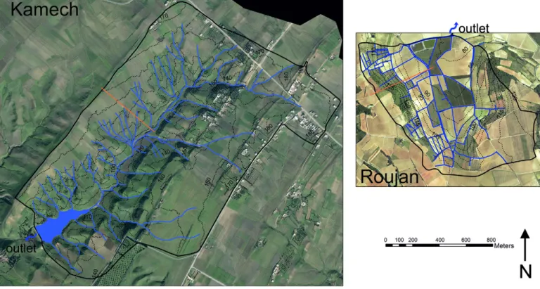 Fig. 5. The Observatoire Méditerranéen de l’Environnement Rural et de l’Eau (OMERE) hydrometeorological monitoring infrastructure (see details in  Table 2)