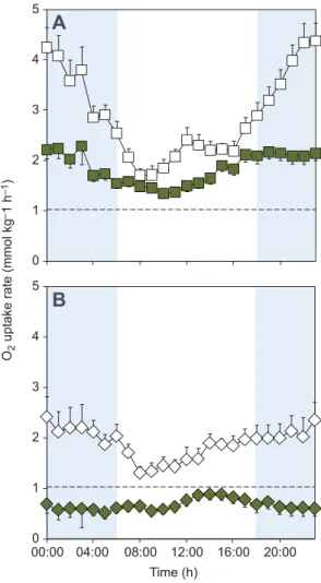 Fig. 1. Routine metabolic rate and aquatic oxygen uptake in juvenile Clarias gariepinus