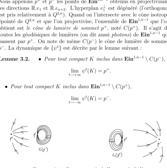 Figure 3.1 . Dynamique de {ψ t } t≥0 et de {ψ t } t≤0 .