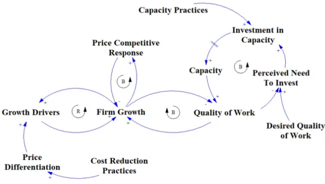 Figure 6: Causal Loop representation of different initiatives 