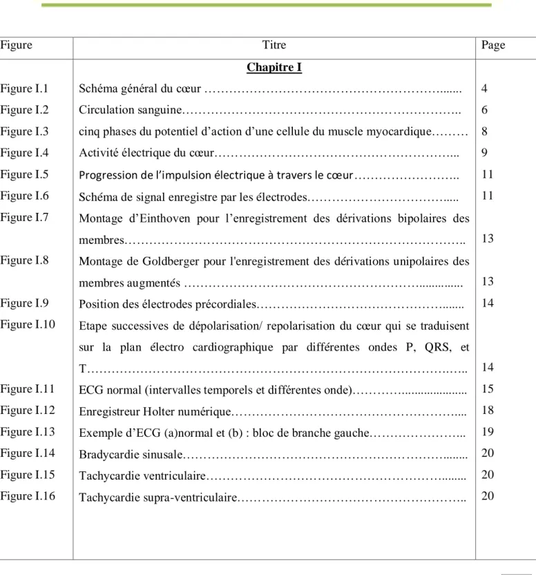 Table des figures