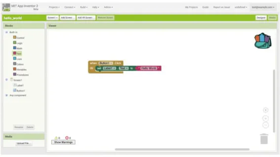 Figure 3-2: Block-based Programming Interface