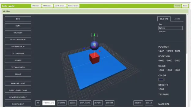 Figure 4-4: Object Select in Editor