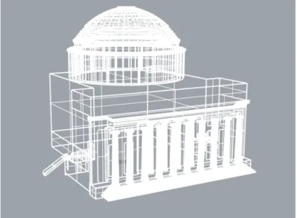 Figure 3-1: SketchUp model of MIT Building 10