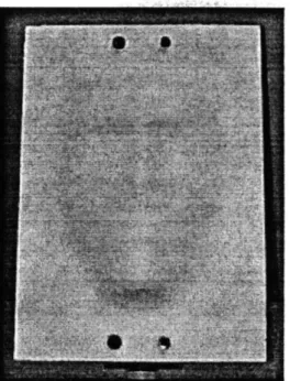 Figure 1.2:  Face Impression Made By Flexible  Sheet Metal Press Three-dimensional  imaging  systems  have  come  a  long  way  in  the  last several years