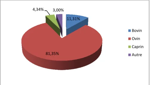 Figure 7: Répartition de cheptel animal       