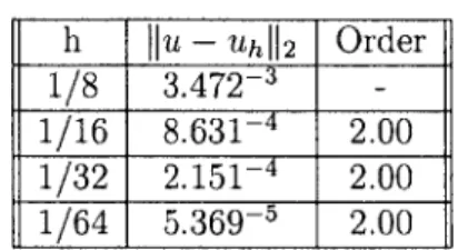 Table  2.1:  L 2  Errors  and  Orders  of  Convergence