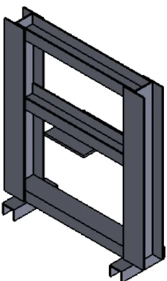 Figure II.3 : la structure de la presse sous Solidworks 