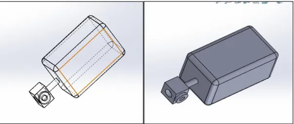 Figure II.8 : Conception de souffleur  avec logiciel solidworks. 