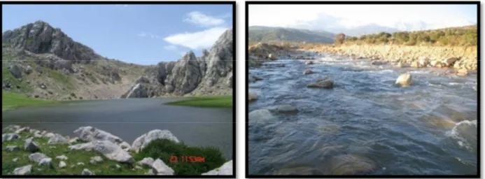 Figure 3 :  Image prise à lac goulmim et oued ouakor [PND, 2010] 