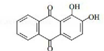 Figure I-1 : Structure du colorant alizarine.