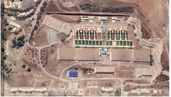 Figure N°05 : Image satellitaire, prise par Google Earth, montrant l’unité d’étude.