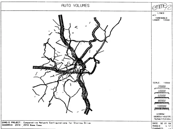 Figure  1.2-2.  2010  AWDT  Volumes  in  Subregion  on  Links  With  &gt;  10,000  Vehicles.