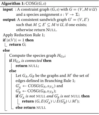 Fig. 2 Example of the species graph H G,s derived from ( G, s ) after an application of Reduction Rule 1