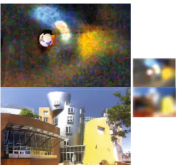 Fig. 14 A frame upside-down from the processed video from Fig. 13 compared with the scene in front of the wall