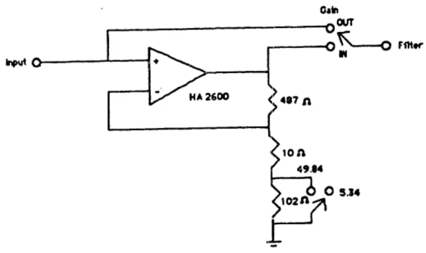 Figure  3.2.2.3  Circuit  Diagram  of  he First  Gain Stage