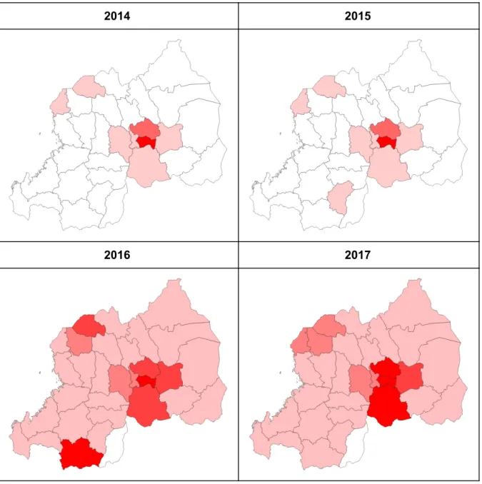 Table 12: Geographical Spread of Official Reported Property Transactions per person                       from 2014 to 2017 ­ GIS Maps (Classes based on Standard Deviation)      2014  2015      2016  2017       