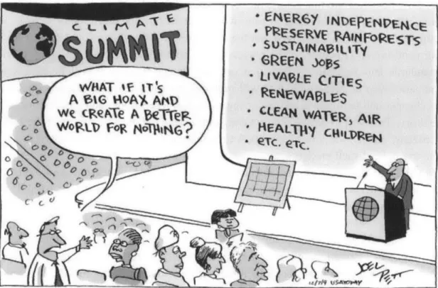 Figure  1.2:  Drawing  by Joel  Pett,  Pulitzer  Prize-winninig  editorial  cartoonist  For  the  Lexington  Ilerald-Leader and  keynote  speaker  at the  Navigating  the  American  Carbon  World  2012  conference