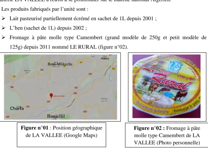 Figure n°01 : Position géographique  de LA VALLEE (Google Maps) 